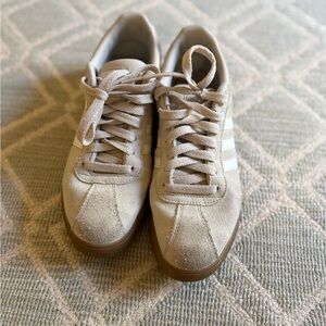 Adidas Cream Sneakers with Gray Interior